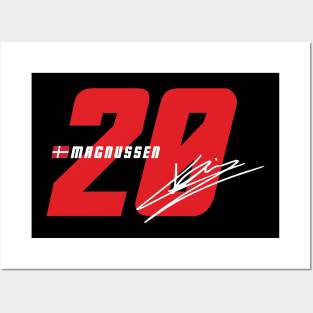 Kevin Magnussen 20 Signature Number Posters and Art